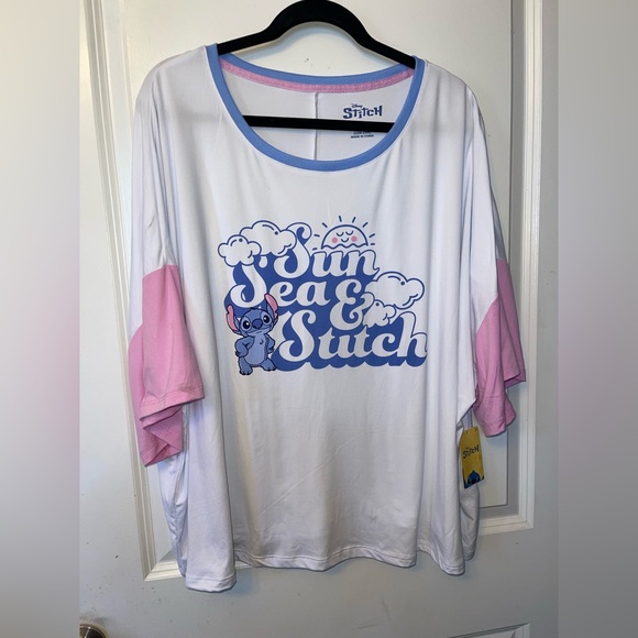 Disney XL Stitch Women's Sleep Tee - Picture 2 of 9